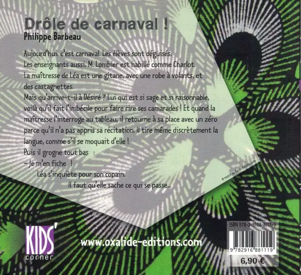 Drôle de carnaval - Kids' Corner - Oxalide - verso
