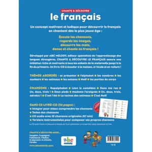 Chante et découvre le français - livre + CD verso