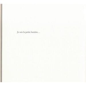 Petite lumière - Album poétique en français sur la venue d'un enfant -page de gauche