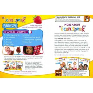 I can speak FRENCH - DVD - Age 1+ - verso
