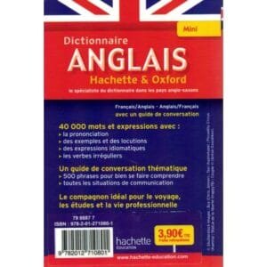 Mini dictionnaire bilingue français/anglais-américain - verso