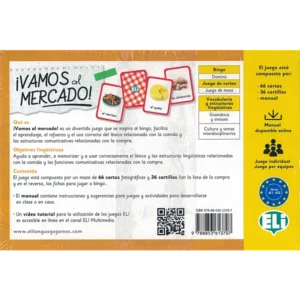 ¡Vamos al mercado! - Jeu espagnol verso