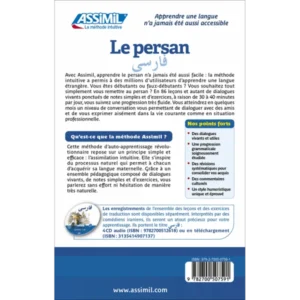 Le persan - Livre - Collection sans peine - verso