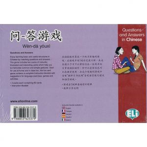 Questions et réponses - jeu en chinois - Eli - verso