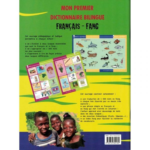 Mon premier dictionnaire bilingue français-fang - verso