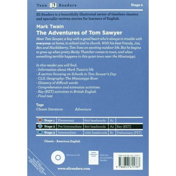 9649 thickbox default The adventures of Tom Sawyer Livre CD 2 - 9788853615787 -