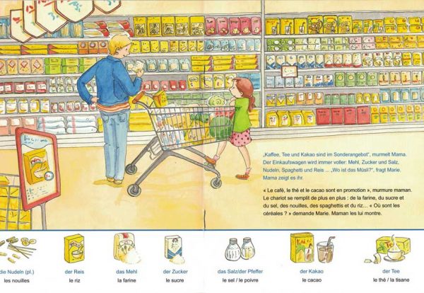 Im Supermarkt / Au supermarché - bilingue allemand-français - page