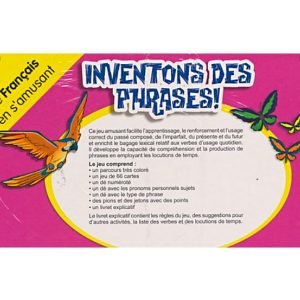 Inventons les phrases français - Eli - verso