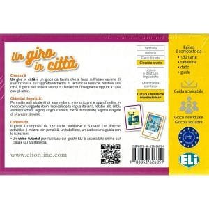 Un petit tout en ville - Un giro per la città - jeu italien Eli - verso