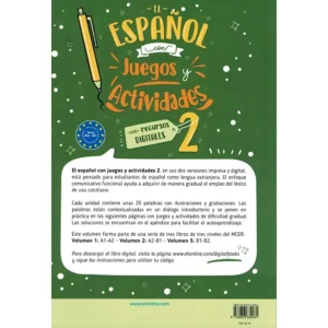 El español con juegos y actividades 2 verso