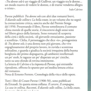 Tra donne sole - Cesare Pavese - Einaudi Tascabili - verso
