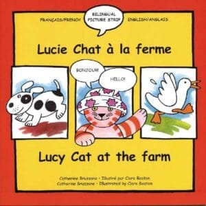 Lucy cat on the farm - Album bilingue anglais-français