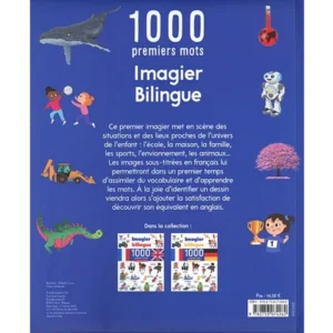 Imagier bilingue 1000 premiers mots Français - Anglais